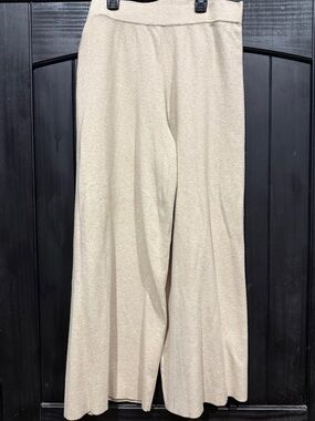 Marled Cream Bootcut Flare Pants